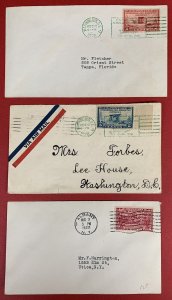 U.S., 1925-1938, Lot of 26 First Day Covers , Incl. #588, 605, 617-619, 620-621