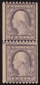 MALACK 489 F/VF OG NH, Line Pair,  Fresh and well centered n9142