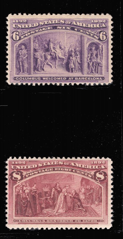 MOMEN: US STAMPS #235-236 MINT OG NH LOT #79633