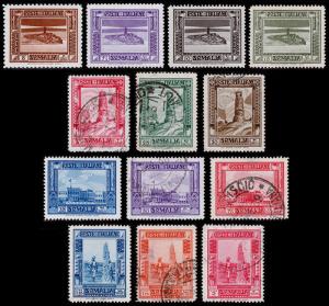 Italian Somaliland Scott 138-150 (1932) Used/Mint H F-VF, CV $119.40 B