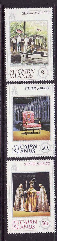 Pitcairn Is-Sc#160-2- id12-unused NH set-QEII-25th Reign-1977-