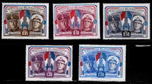 Paraguay Scott 486-490 MH*  stamp set