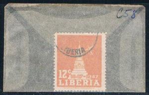 Liberia C58 Used Monument 1947 (L0598)