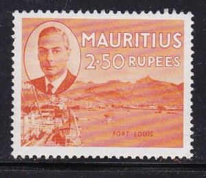 Album Treasures Mauritius Scott # 247 2.50r George VI Port Louis MH