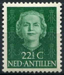 Netherlands Antilles Sc#221 MH/Unused, 22½c bl grn, Queen Juliana (1954)