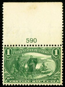 US Stamps # 285 MNH Superb With Plate # 