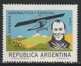 1970 Argentina - Sc C133 - MH VF - 1 single - Jorge Newbery