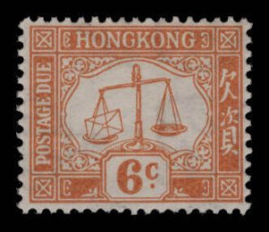 Hong Kong Scott #J4 MLH OG Postage Due .6c Post Office Scales 1923