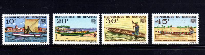 SENEGAL #253-256  1965  BOATS  MINT  VF NH  O.G