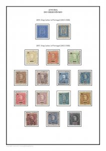 Portugal Angra do Heroísmo 1892-1905 PDF(DIGITAL) STAMP ALBUM PAGES