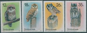 Zimbabwe 1987 SG710-713 Birds set MNH