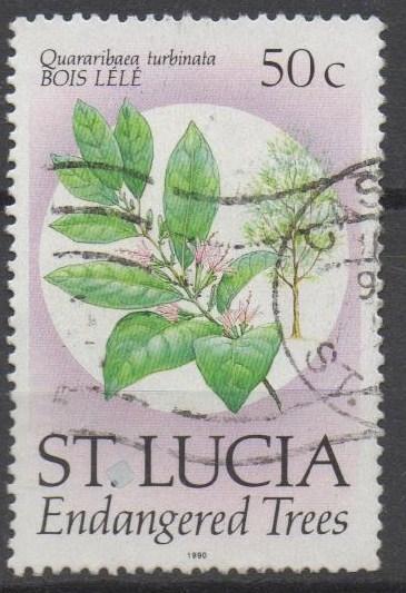 Saint Lucia, 50c Trees, used (A263)