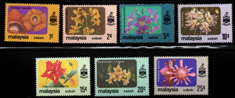 Malaysia Sabah Scott 32-38 MNH** stamp set