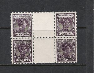 ELOBEY, ANNOBON Y CORISCO 39 MNH GUTTER BLOCK J89