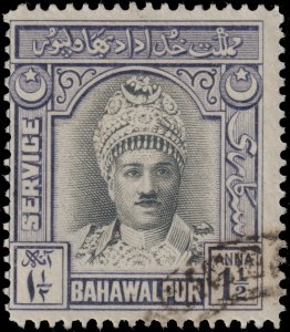 Bahawalpur #6  Used - 3p Nawab Sadiq Khan V (1948)