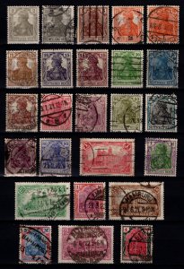 Germany 19016 Empire Definitives (inscr. ‘DEUTSCHES REICH’) Set [Used]