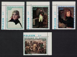 Dahomey Birth Napoleon Bonaparte 4v Paintings Corners 1969 MNH SC#C97-C100