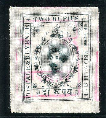 India - Rajasthan 1948 2r deep green superb MNH. SG 47. S...