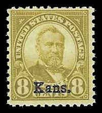 PCBstamps   US # 666 8c Grant, {Kansas}, MNH, (5)