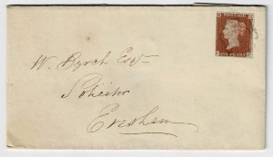 Great Britain 1843 Black Maltese Cross cancel on cover, SG 8, Scott 3