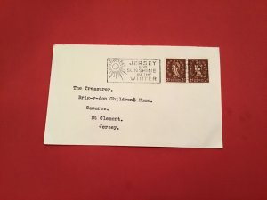 U.K Jersey for Winter Sunshine 1975 Special Cancel stamp cover R36060