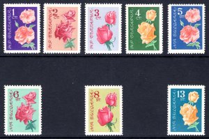 Bulgaria 1962 Sc#1210/1217 ROSES - FLOWERS Set (8) MNH