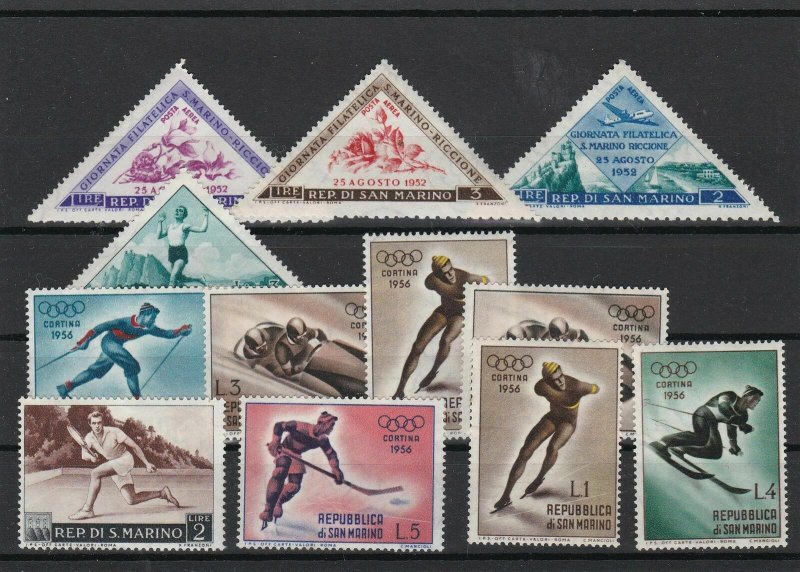 republic of San Marino Mounred Mint mostly Sports Stamps Ref 23830