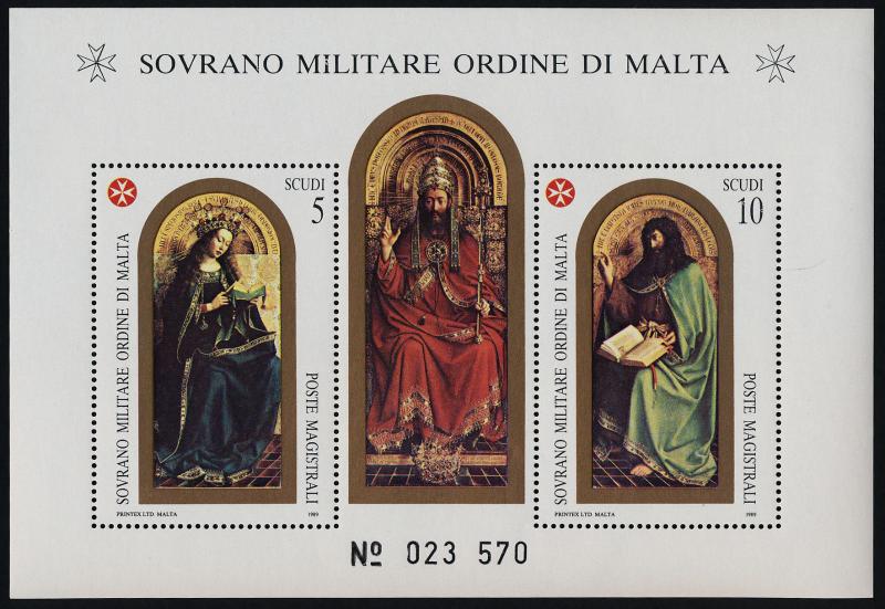 Sovereign Order of Malta 312a MNH St John Battista X, Madonna