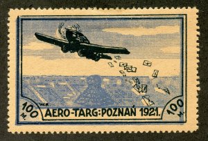 1921 POLAND AERO-TARG POZNAN SEM OFFICIAL   (Z5)