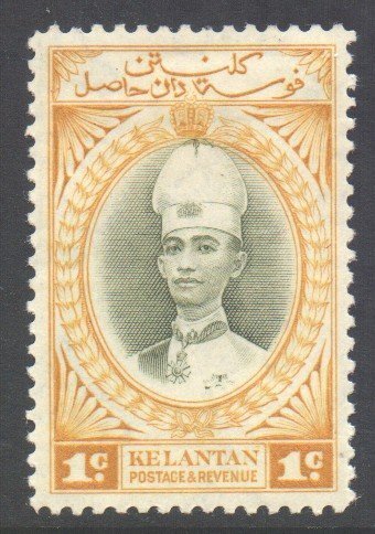 Malaya Kelantan Scott 29 - SG40, 1937 Sultan 1c MH*