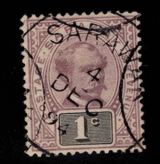 SARAWAK Scott 8 Used stamp nice cancel