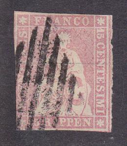 Switzerland # 38, used, selling at 20% of catalogue