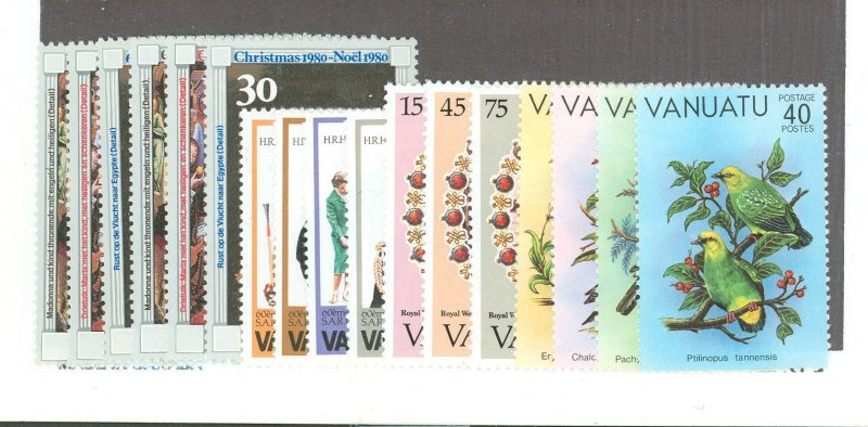Vanuatu #297-310 Mint (NH) Single (Complete Set)