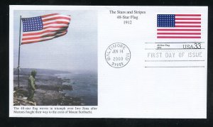 US 3403s Stars and Stripes - 48-Star 1912 UA Mystic cachet FDC