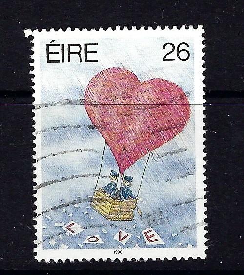 Ireland 765 Used 1990 Hot Air Balloon Heart