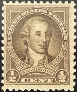 Scott #704 1932 ½¢ Washington Bicentennial MNH OG