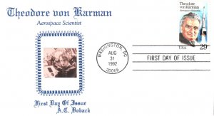 #2699 Theodore von Karman Doback FDC