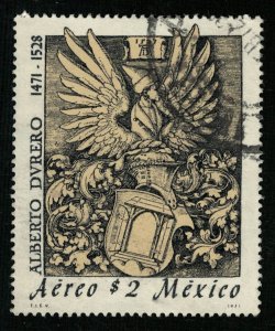 1971, Airmail, The 500th Anniversary of Albrecht Durer, $2, Mexico (RT-336)