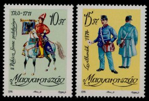 Hungary 3368-9 MNH Postal Uniforms, Horse