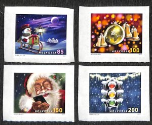 Switzerland 2017, Christmas 4v s-a, MNH