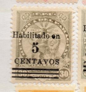 Paraguay 1908 Early Issue Fine Mint Hinged 5c. Surcharged Optd 281575