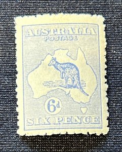 AUSTRALIA Sc.48, UNUSED, 1916.  OG, CENTERED TOWARDS BOTTOM VF+, NH.  Cv. $190