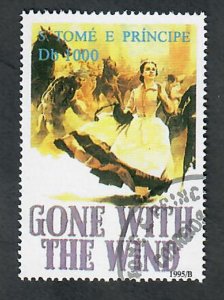 St. Thomas & Prince Islands #1214a Gone with the Wind used single