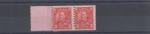 #183 very RARE STARTER strip 2 stamps + 1 tab F MH 1MNH Canada MINT