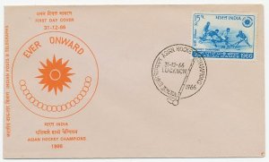 Cover / Postmark India 1966 Asian Hockey Champions