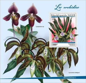 Niger - 2022 Orchids, Zygopetalum Wendlandii - Stamp Souvenir Sheet NIG220454b11