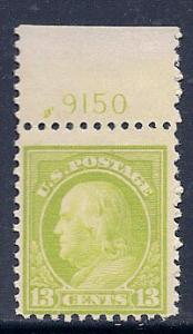 #513 Franklin 13c Top Plate # Single Mint Never Hinged!!