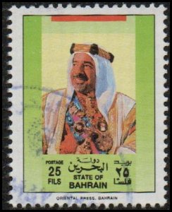 Bahrain 338 - Used - 25f Sheik Isa Bin Sulman Al Khalifa (1989) +