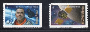 4527 - 4528 * MERCURY PROJECT MESSINGER MISSION  * U.S. Postage SET OF 2  MNH