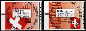 Switzerland 2005,Sc.# used,  Vending Machine Stamps, Mi#AT15-6